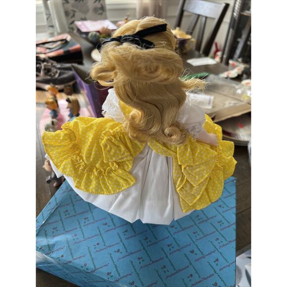 Madame Alexander 12” Doll Little Women Amy in Yellow Dress with Tag & Stand - Picture 2 of 7